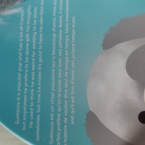 BNWT Squishmallows Gustavus (Gus) the Pup 8" - Picture 6 of 6